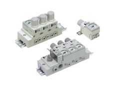 ตัวปรับลม กรองลม ตัวปรับแรงดันลม ชุดปรับลม Compact Manifold Regulator ARM10 11 SMC